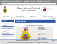 Tablet Screenshot of bip.radomsko.pl